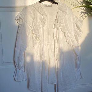 Zara linen shirt